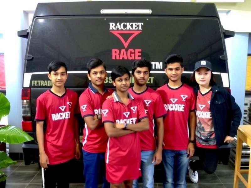Racket Rage community meetup in Chennai with players wearing team jerseys